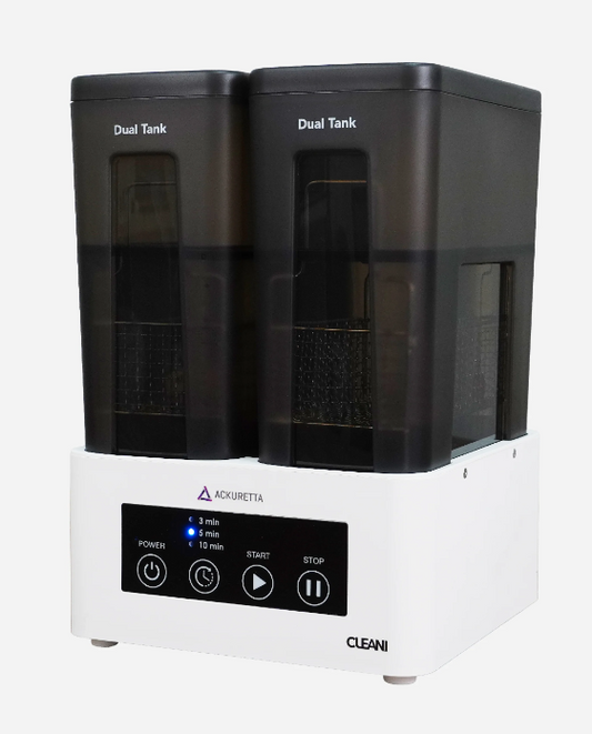 Ackuretta Cleani 3d printing cleaning unit with dual tanks