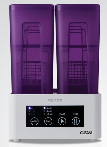 Ackuretta Cleani 3d printing cleaning unit with dual tanks
