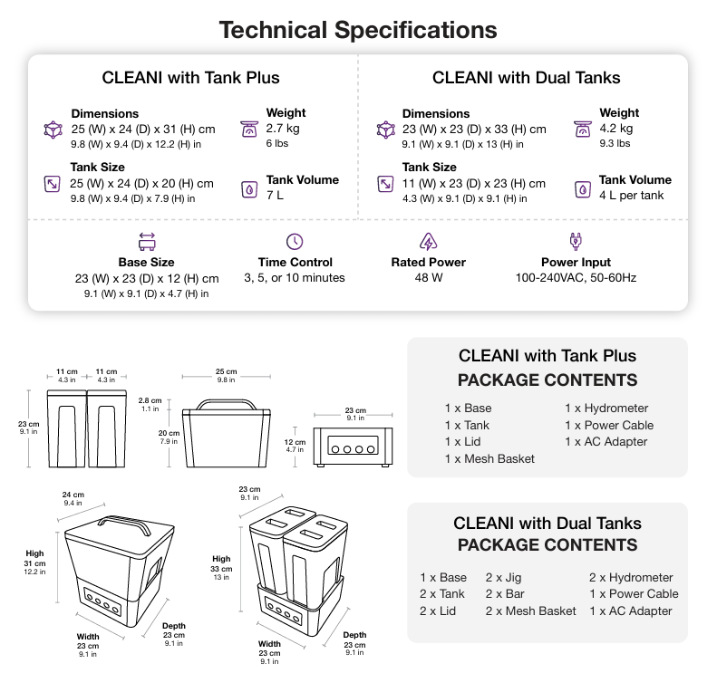 Ackuretta Cleani 3d printing cleaning unit with dual tanks