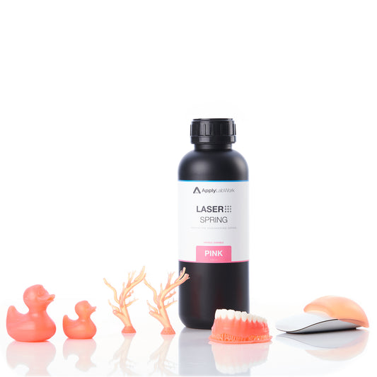 ApplyLabWork Laser spring pink flexible resin for all Formlabs printers