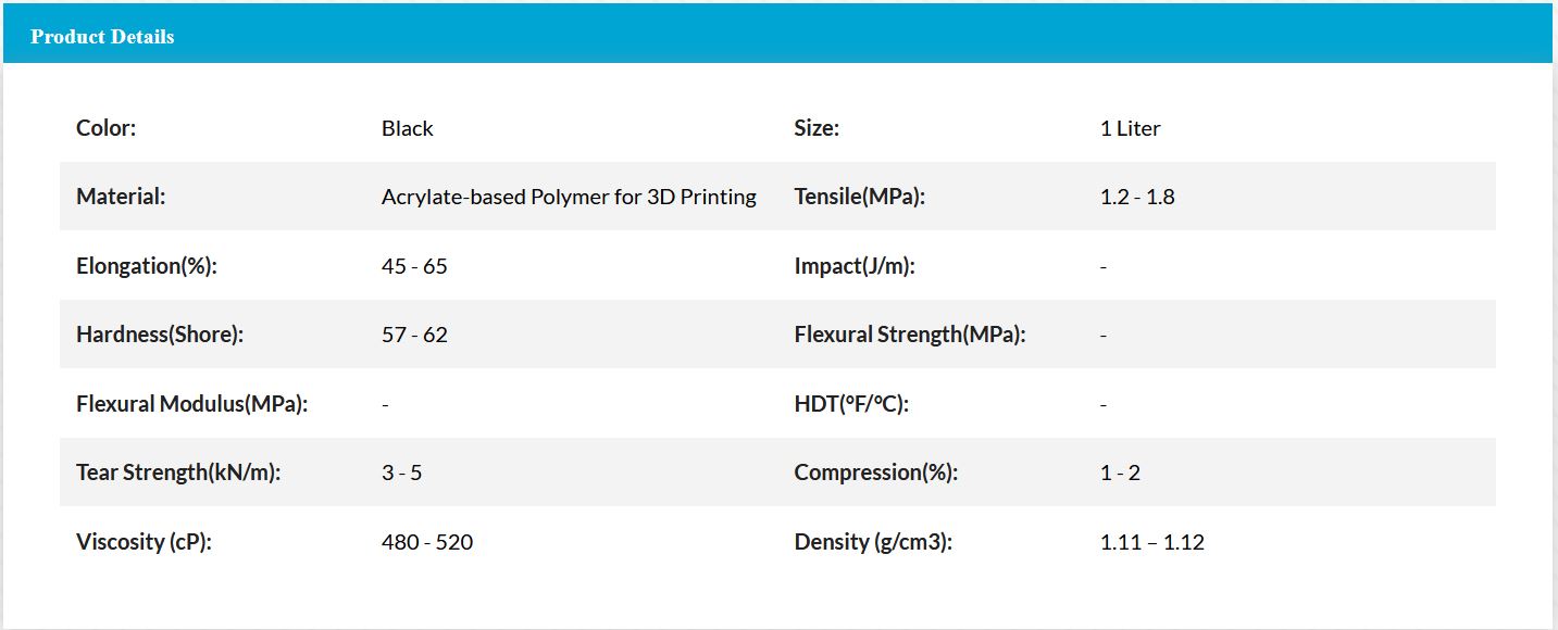 ApplyLabWork MSLA spring Black flexible resin for LCD printers