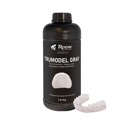 Rodin TruModel resin in Prime, Grey or Sand.