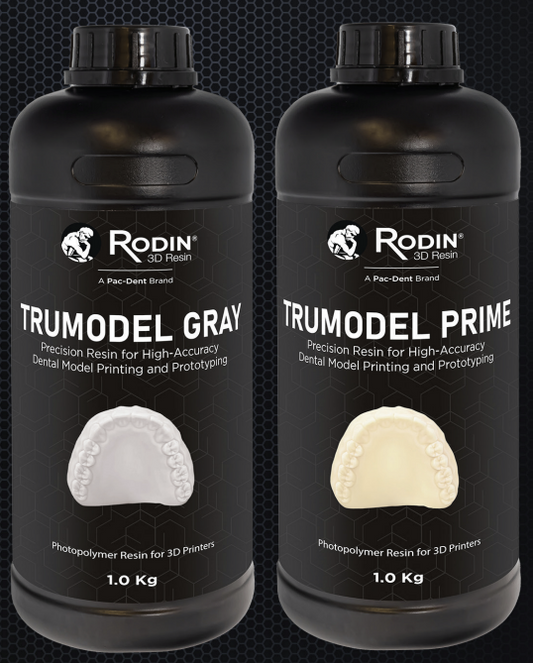 Rodin TruModel resin in Prime, Grey or Sand.