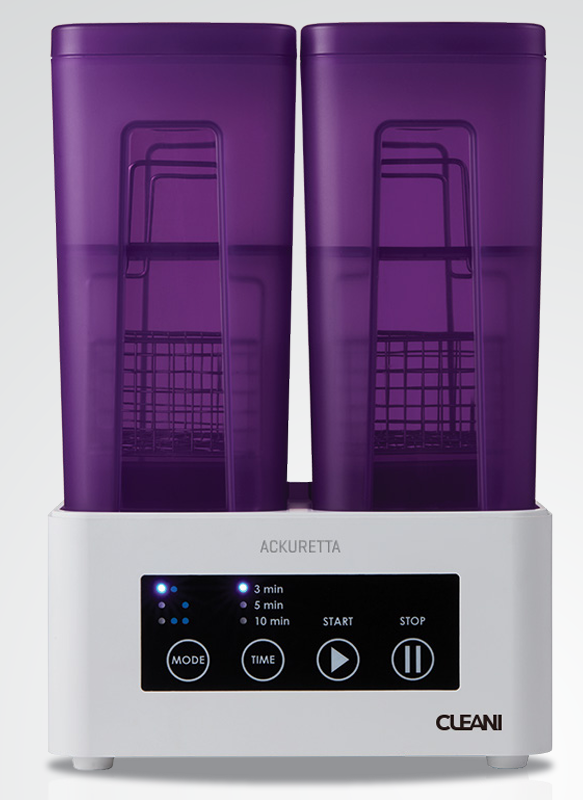 Ackuretta Cleani 3d printing cleaning unit with dual tanks