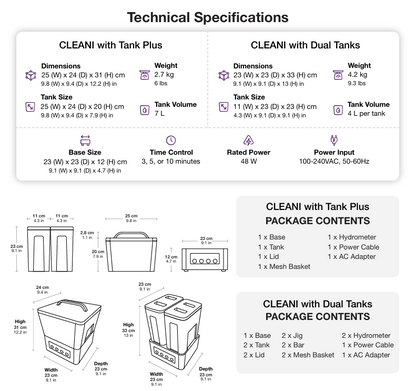 Ackuretta Cleani 3d printing cleaning unit with dual tanks