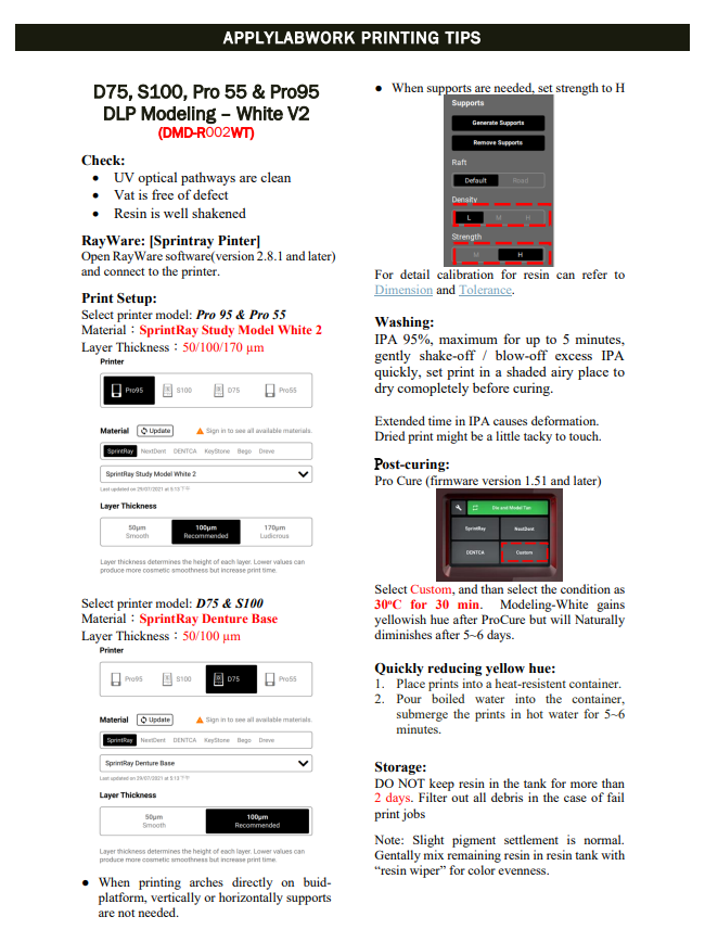 Applylabwork White V2 DLP resin 1 litre