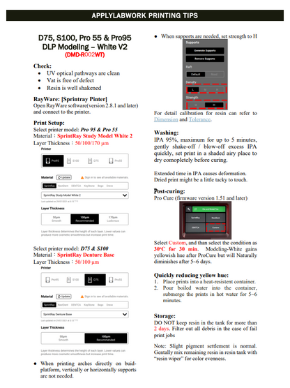Applylabwork White V2 DLP resin 1 litre